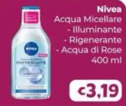 Le Bolle di Giù Giù Nivea Acqua Micellare offerta