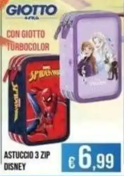 Azzurro Convenienza Astuccio 3 zip Disney offerta