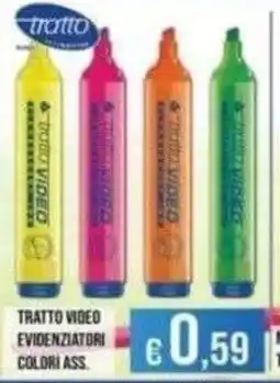 Azzurro Convenienza Tratto Video evidenziatori colori ass. offerta
