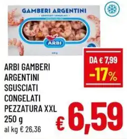 A&O Arbi gamberi argentini sgusciati congelati offerta