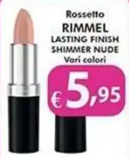Bernava Rossetto Rimmel Lasting Finish Shimmer Nude offerta