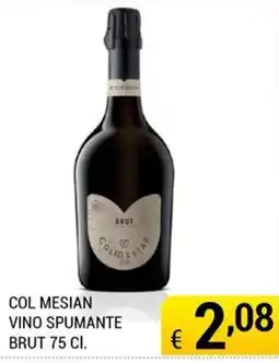 Samia Cash and Carry Col Mesian vino spumante brut offerta