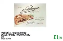 Sugros Falcone il piacere cioko snack ripieno nocciola offerta