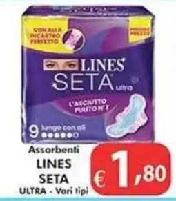 Bernava Assorbenti Lines Seta Ultra offerta