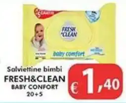 Bernava Salviettine bimbi Fresh&Clean baby comfort offerta