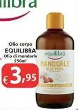Bernava Olio corpo Equilibra Olio di mandorle offerta