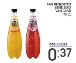 Eurocash San Benedetto bibite zero offerta