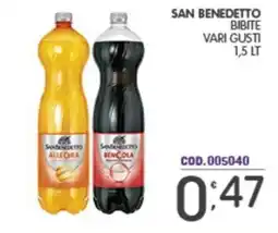 Eurocash San Benedetto bibite vari gusti offerta