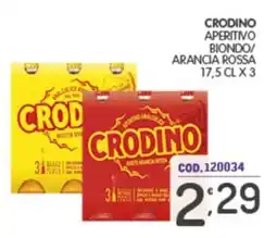 Eurocash Crodino aperitivo biondo/arancia rossa offerta