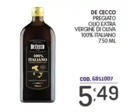 Eurocash De Cecco olio extra vergine di oliva offerta