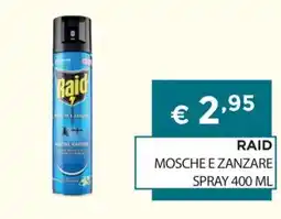 DB detersivi Raid mosche e zanzare offerta