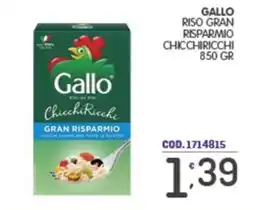 Eurocash Gallo riso gran risparmio chicchiricchi offerta