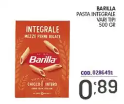 Eurocash Barilla pasta integrale mezze penne rigate offerta