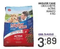 Eurocash Miglior cane crocchette active manzo offerta