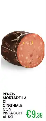 Sugros Renzini mortadella di cinghiale con pistacchi offerta