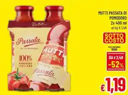 A&O Passata di pomodoro Mutti offerta