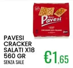 Sugros Pavesi cracker salati offerta