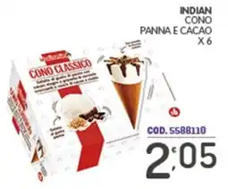 Eurocash Indian cono panna e cacao offerta