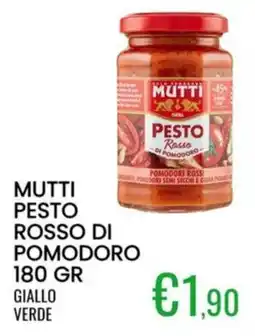 Sugros Mutti pesto rosso di pomodoro offerta