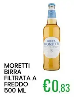 Sugros Moretti birra filtrata a freddo offerta