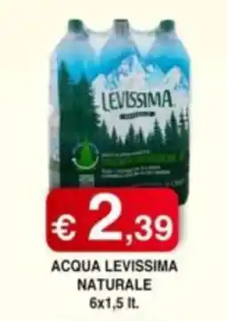 Orsini Market Acqua Levissima Naturale offerta