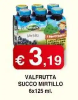 Orsini Market Valfrutta succo mirtillo offerta