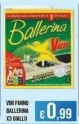 Azzurro Convenienza Vim panno ballerina offerta