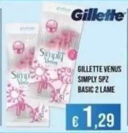 Azzurro Convenienza Gillette Venus Simply 5pz offerta