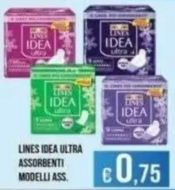 Azzurro Convenienza Lines Idea Ultra assorbenti offerta