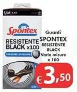 Bernava Guanti Spontex Resistente Black offerta
