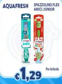 Opportunity Shop Aqua Fresh spazzolino flex amici/junior offerta