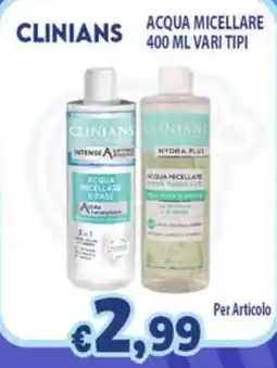 Opportunity Shop Clinians acqua micellare offerta