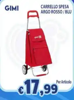 Opportunity Shop Gimi carrello spesa argo rosso / blu offerta