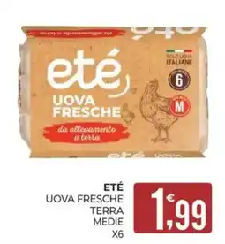 Eté Eté uova fresche terra medie offerta