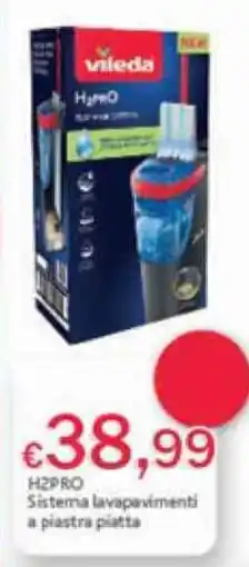 Opportunity Shop Vileda H2pro Sistema lavapavimenti a piastrella piatta offerta