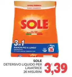 Eté Sole detersivo liquido per lavatrice offerta