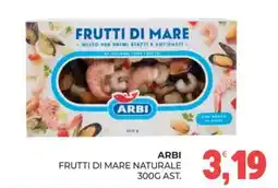 Eté Arbi frutti di mare naturale offerta
