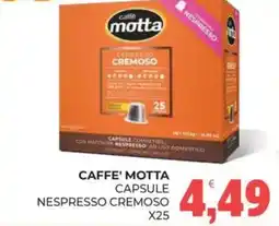 Eté Caffè Motta capsule Nespresso cremoso offerta