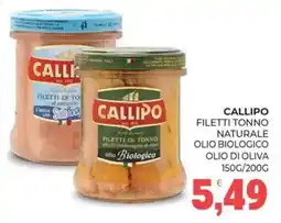 Eté Callipo filetti tonno naturale offerta
