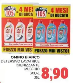 Eté Omino bianco detersivo lavatrice igienizzante muschio offerta