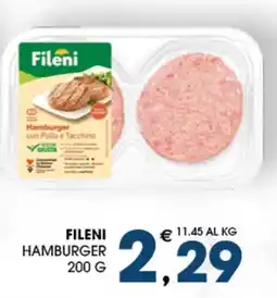 SeBón Supermercati Fileini Hamburger con Pollo e Tacchino offerta