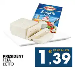 SeBón Supermercati President feta offerta