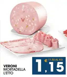 SeBón Supermercati Veroni Mortadella l'Etto offerta