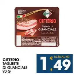 SeBón Supermercati Citterio tagliette di guanciale offerta