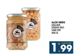 SeBón Supermercati Alce Nero legumi lessati bio offerta