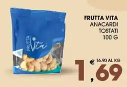 SeBón Supermercati Frutta Vita Anacardi Tostati offerta