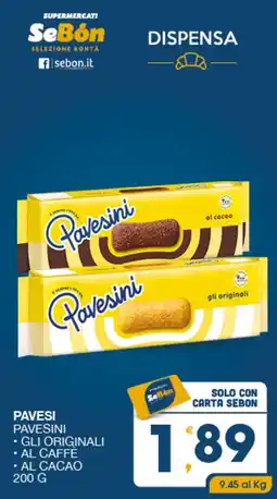 SeBón Supermercati Pavesini offerta