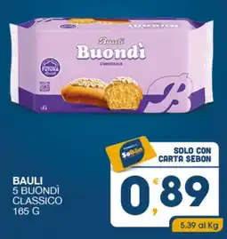 SeBón Supermercati Bauli Buondì Classico offerta