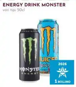 Pan Energy drink Monster offerta