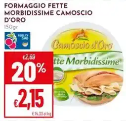Pan Formaggio fette morbiddissime camoscio d'oro offerta